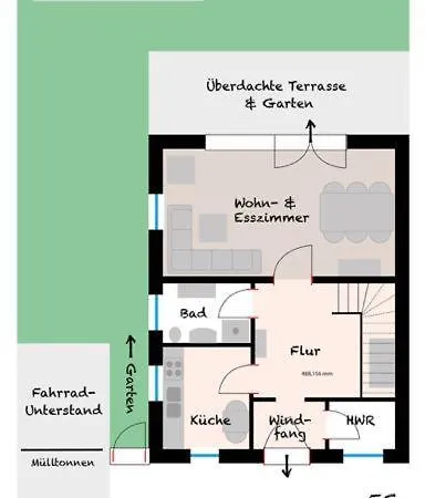 Dom wakacyjny Cozy 2 - Zwischen & Suedstrand Mit Eingezaeuntem Garten Burg auf Fehmarn
