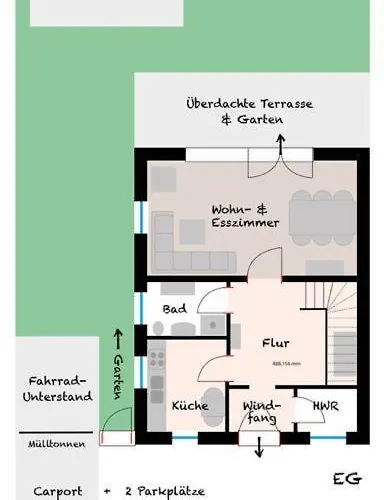 Σπίτι διακοπών Garten, Sonnenterrasse Und Strandkorb - Cozy 2 Burg auf Fehmarn